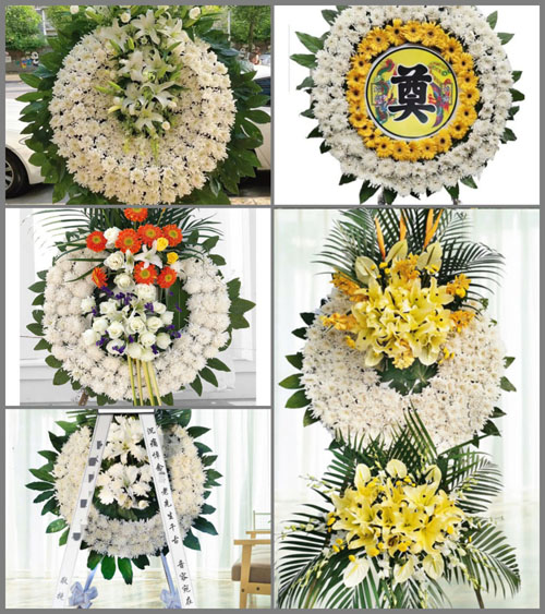 湖北荆门市钟祥市郢中街道董家巷村花圈速递